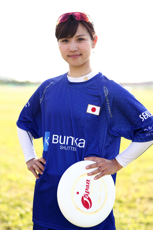 アルティメット女子日本代表メンバーの田村友絵選手