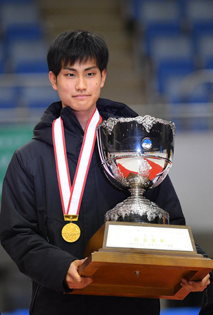 全日本選手権で総合優勝し、五輪出場を決めた吉永一貴