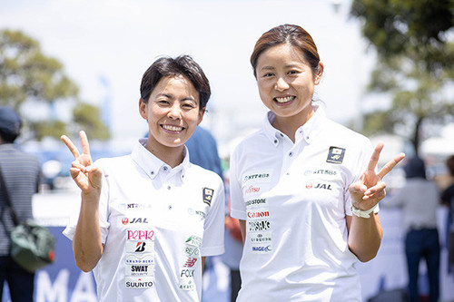 横浜大会の結果を糧に次のレースを見据えた上田藍と秦由加子