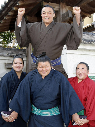 内モンゴル出身の、初の関取となった蒼国来。photo by Kyodo News