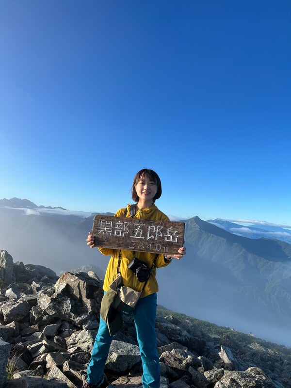 黒部五郎岳山頂にて photo by Semi