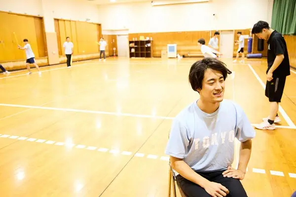 キャップ野球の奥深さを語る九町健太郎さん