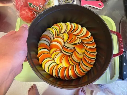 アニメに出てくる野菜料理を再現　写真／本人提供