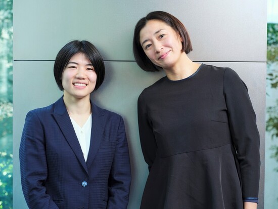 現在はスポーツ界の発展のために尽力する中村さんと伊藤さん　photo by Noto Sunao（a presto）