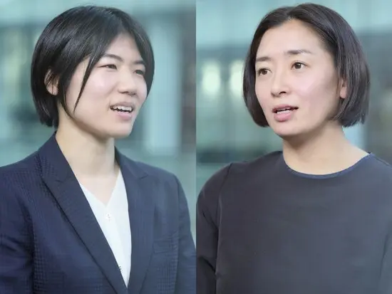 生理の課題を語り合う中村美里さん（左）と、伊藤華英さん（右）　photo by Noto Sunao（a presto）