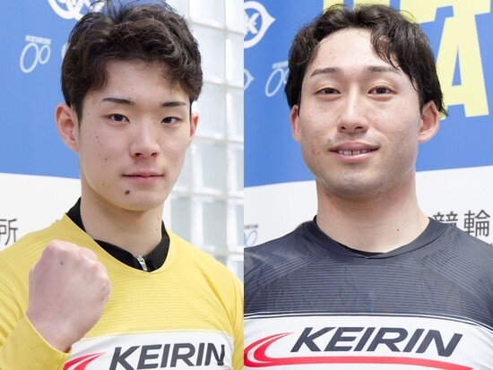 卒業記念レースを制した三神遼矢（左）と野球から転向した尾野翔一　photo by Takahashi Manabu