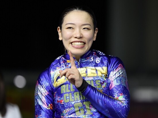 準決勝２着の反省を生かして優勝した佐藤水菜photo by Takahashi Manabu