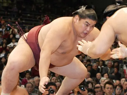 場所中も自身のリアルな心境をブログに綴り続けていた普天王　photo by Jiji Press