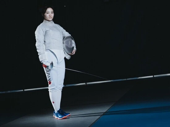 フェンシングができる環境を求めて進路先を選んできた尾﨑　photo by Gunki Hiroshi