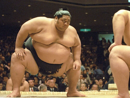 規格外の巨体とパワーの代償として、ヒザの故障との戦いも余儀なくされた　photo by Kyodo News
