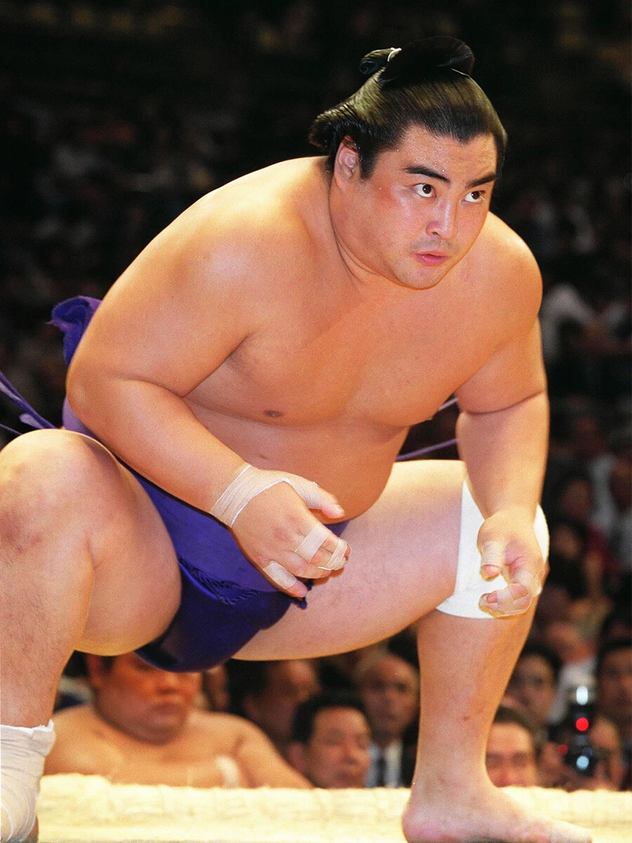 技能派力士として記憶に残る相撲を見せた海鵬　photo by Jiji Press