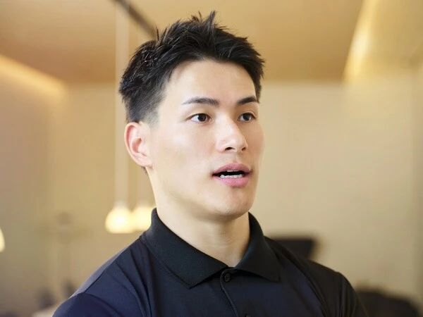 トレーニングの日々を語る太田　photo by Noto Sunao（a presto）