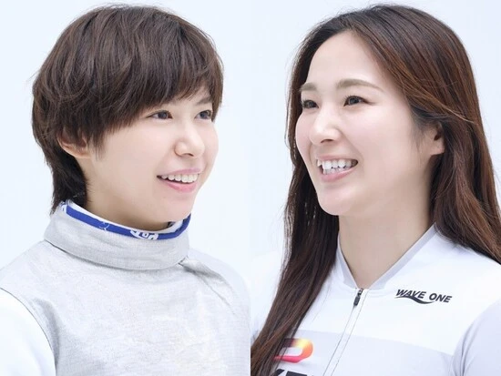 宮脇花綸（左）と鈴木奈央（右）。互いの競技の魅力も語り合う　photo by Sunao Noto（a presto）
