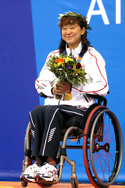 パラリンピック４大会に出場し、合計20個のメダルを獲得した成田真由美さん