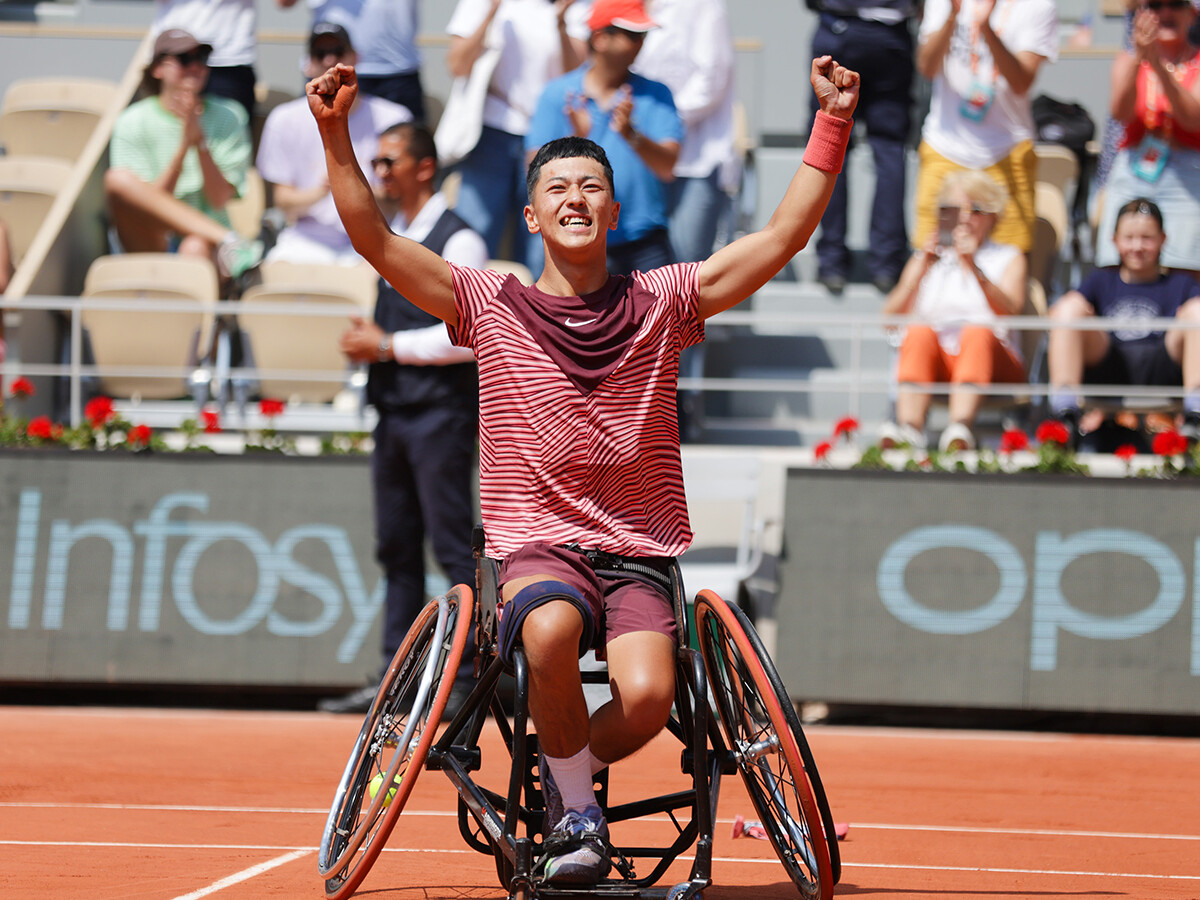 車いすテニスの新時代を紡ぐ17歳　小田凱人が全仏を制しグランドスラム初優勝「自分がさらに大きいスポーツにしていきたい」