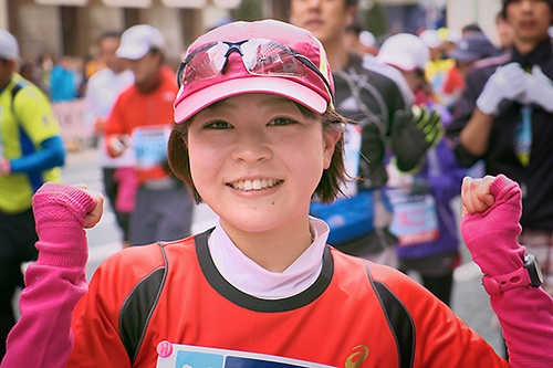 チャリティランナーとして笑顔で東京マラソンを走りましたよ！