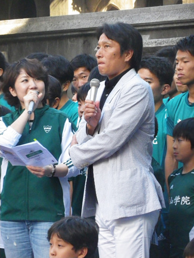 原晋監督が学内のイベントで、出雲駅伝のエントリーメンバーを発表した