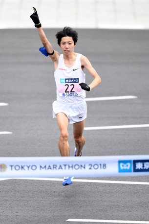 東京マラソンで日本記録更新の快走を見せた設楽悠太
