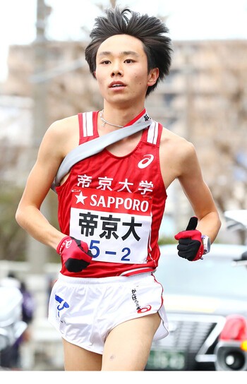 大阪マラソン・びわ毎日マラソン統合大会で優勝した星岳（コニカミノルタ）。帝京大学時代は箱根駅伝で３度走った