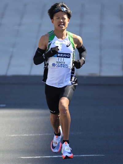 2022年の東京マラソンで日本人２位となりMGCの出場権を獲得した其田健也