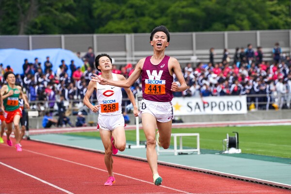 駅伝主将の菖蒲敦司は関東インカレ3000m障害で３連覇。背中でチームを引っ張る