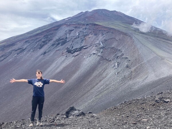 今夏は家族で富士山に登った 写真／本人提供