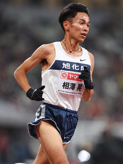 日本選手権の10000mで自身の日本記録を更新した相澤晃 Photo by Osada Yohei/Aflo sports