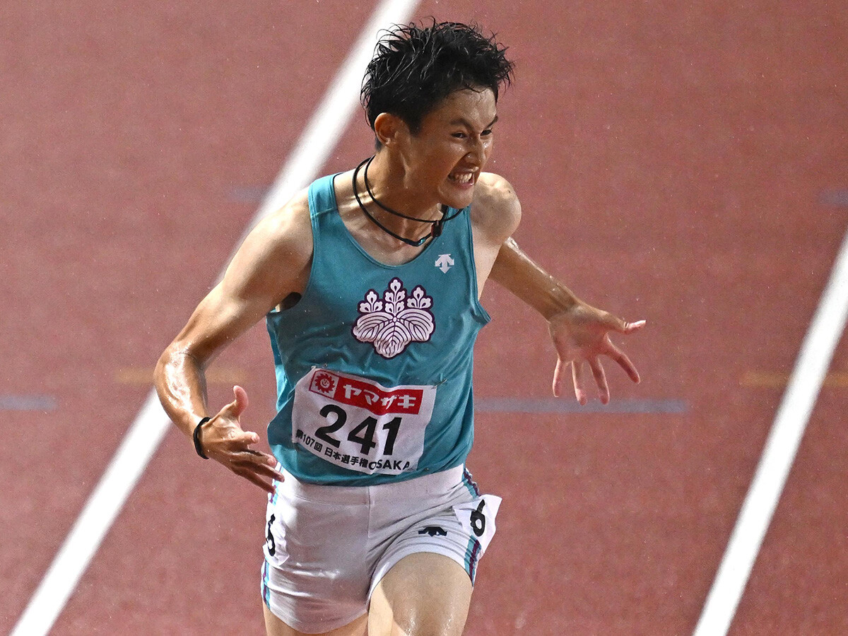 陸上男子200m優勝の型破りなスプリンター鵜澤飛羽「陸上は2025年の世界選手権東京大会までで、終わったら辞めてもいいかな」