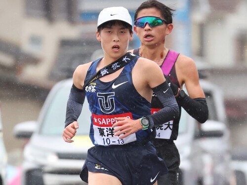エースの松山和希は４区区間２位の走りを見せた　photo by AFLO