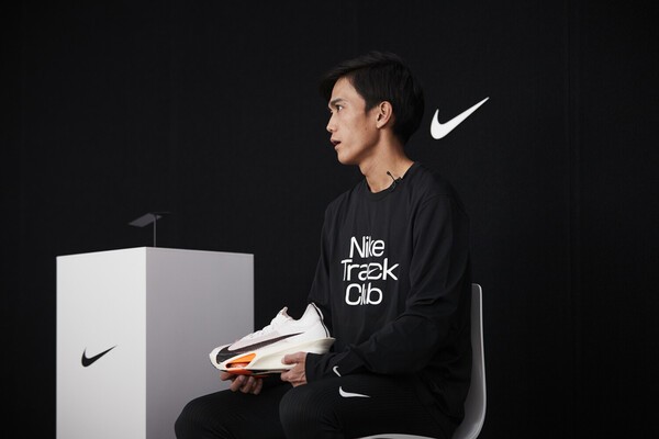 12月下旬に行なわれた大迫のグループインタビュー photo by Nike