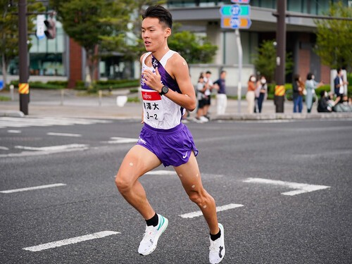 第100回箱根駅伝では３区に配置された駒澤大の佐藤圭汰　Photo by SportsPressJP/AFLO