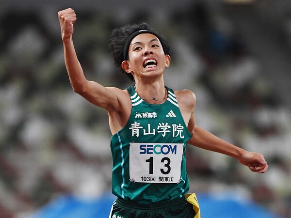 関東インカレ２部10000mで日本人トップを飾った青学大の黒田朝日　Photo by Itaru Chiba/AFLO