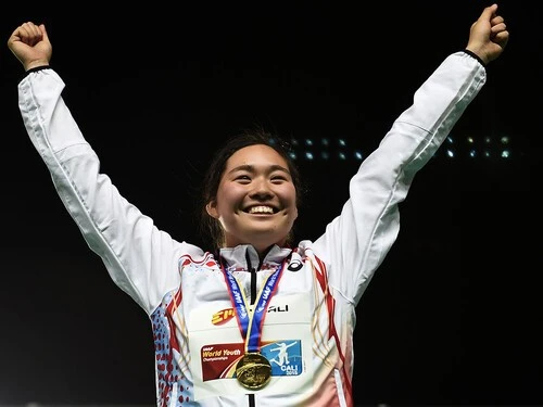 北口榛花は高３時の2015年に世界ユース制覇の快挙を成し遂げた　photo by Getty Images