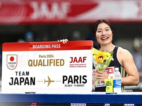 福部真子は日本選手権で初のオリンピック代表への内定を決めた　photo by 岸本 勉
