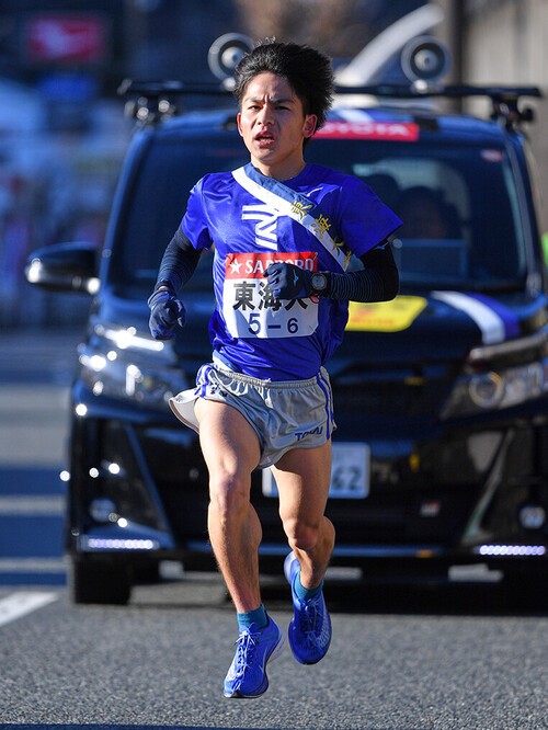 第95回箱根駅伝６区を走る中島怜利　photo by MATSUO.K/AFLO SPORT