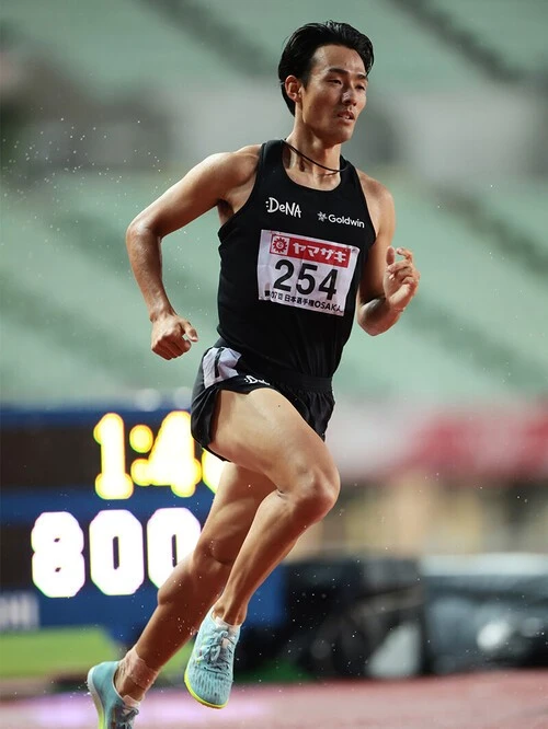2023日本選手権男子1500m決勝に挑む館澤亨次　photo by Yohei Osada/AFLO SPORT