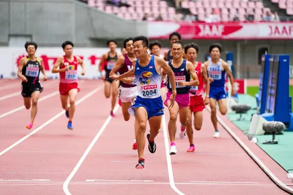 今年のU20日本選手権・男子1500mを制した樋口　撮影／和田悟志