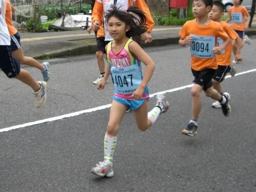 田中希実は、幼少期から両親と共に走ることに親しんでいた　写真提供／ご家族