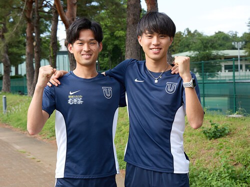 学生最後の駅伝シーズンは全日本から始動となる梅崎（左）、石田のダブルエース　photo by Murakami Shogo