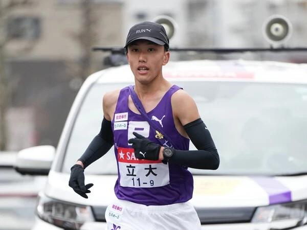 立教大の安藤圭佑主将。チームは４年生を中心に箱根を戦った　photo by Aflo