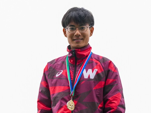 丸亀ハーフと併催の日本学生ハーフでは優勝。夏の国際大会日本代表に内定した　photo by Wada Satoshi