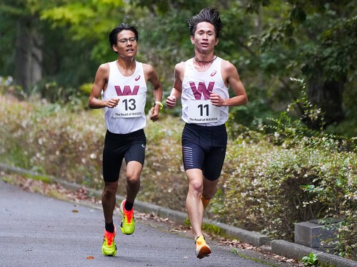 2025年度の早大の柱となる山口智規（右）と「山の名探偵」工藤慎作　photo by Wada Satoshi