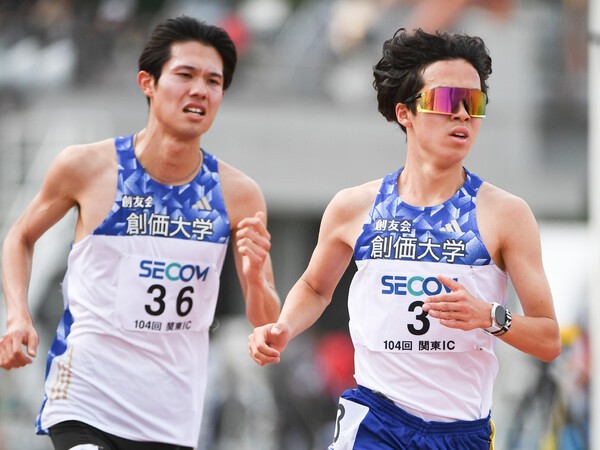 5000ⅿで９位の石丸惇那（左）と、5000mと10000mでダブル入賞した小池莉希（右）　photo by Aflo