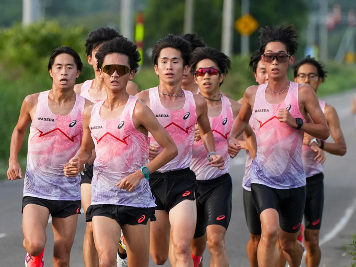 エース級、中間層含めて選手層の厚みを増す早大（写真は紋別合宿） photo by Wada Satoshi
