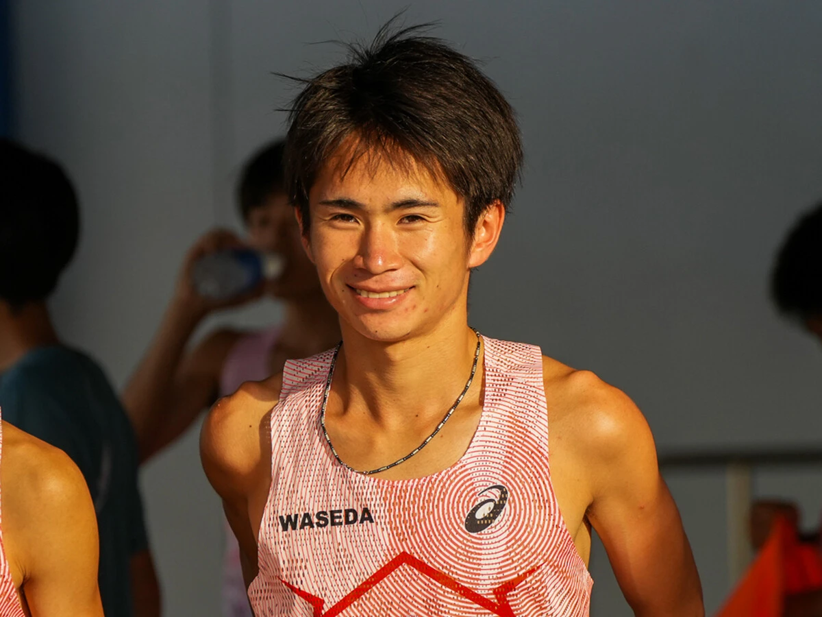 世界陸上最終日を観戦し、刺激を受けた早大・山口智規　photo by Wada Satoshi