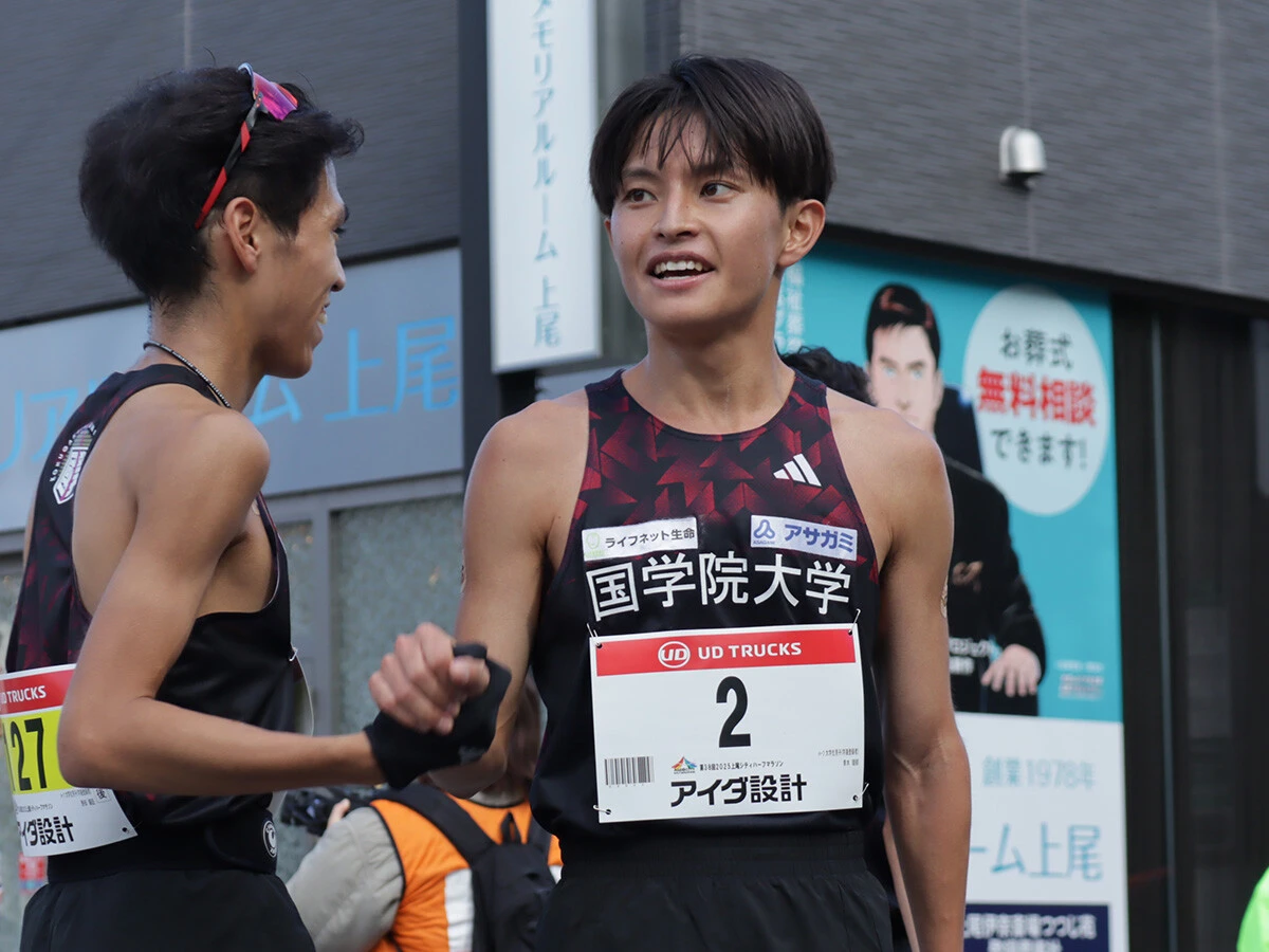 上尾ハーフで優勝を果たし、自信を取り戻した國學院大・青木瑠郁 photo by Sugizono Masayuki