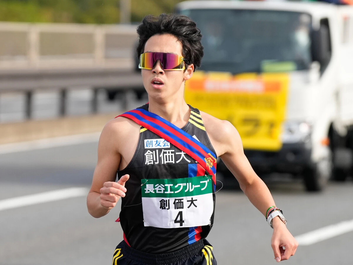 全日本大学駅伝で２区を走った小池莉希（３年）　photo by SportsPressJP/AFLO