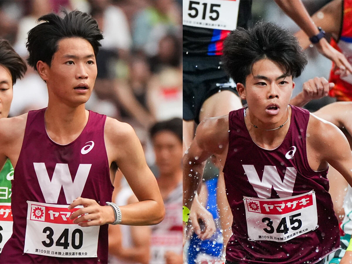 早大のダブル大物ルーキー、5000m・鈴木琉胤＆3000m障害・佐々木哲が日本選手権で感じた悔しさと充実感