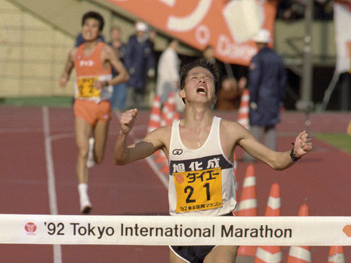 マラソン２戦目で五輪代表を決めた森下広一　先輩・谷口浩美の世界陸上優勝を見て「自分も勝てる」
