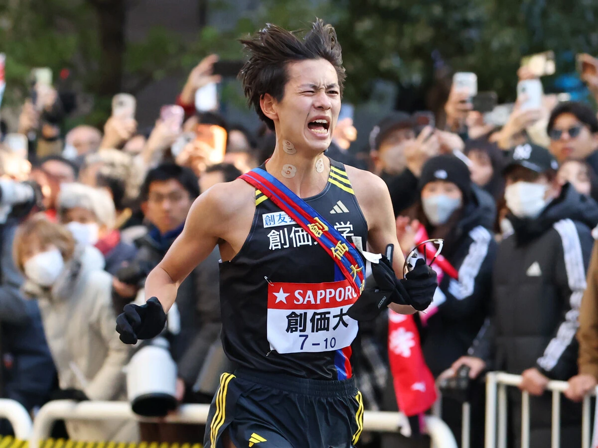 ８位に終わった創価大。７年連続でシード権を確保した一方、５強との距離を痛感させられたphoto by Aflo